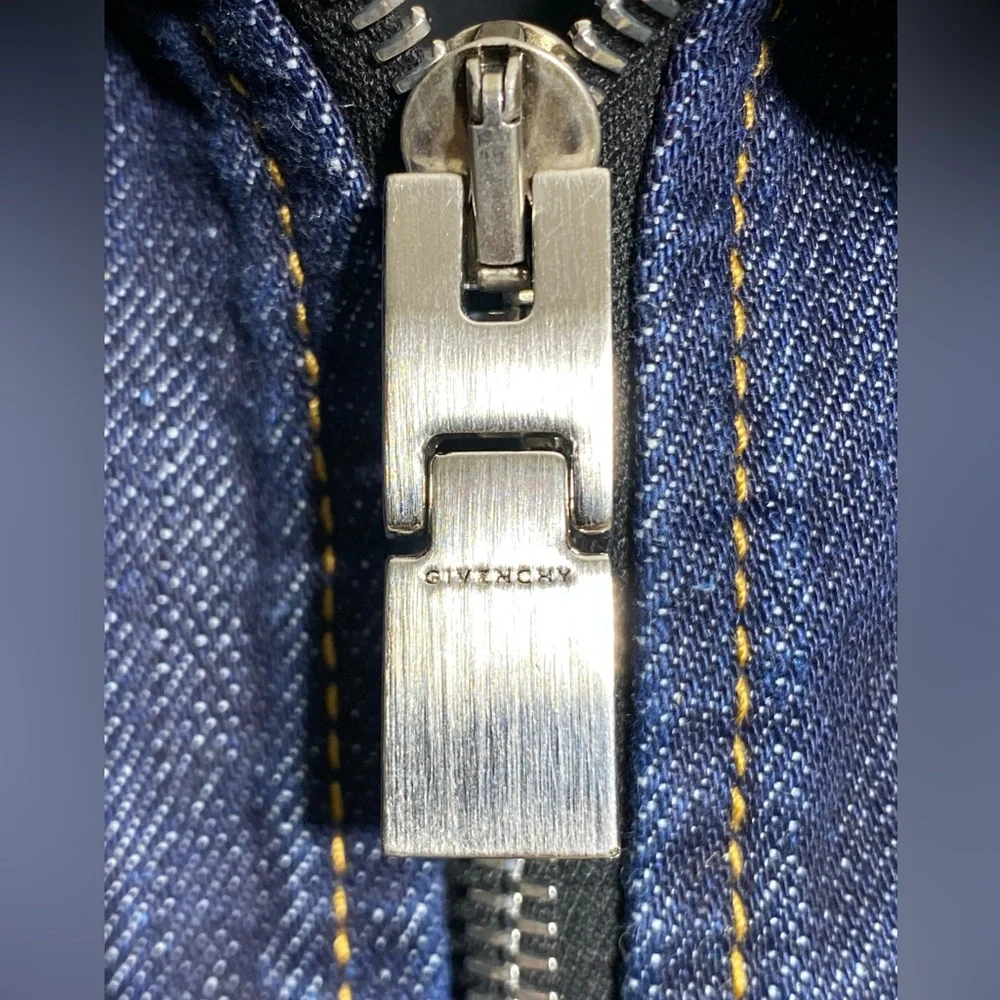 Givenchy LADIES’ SLEEVELESS DENIM ZIP DRESS 8W21JB5Z1A EU 44 US 12/14 NWOT Italy - Picture 2 of 15